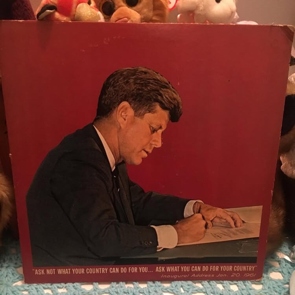 1960s J F K vinyl record